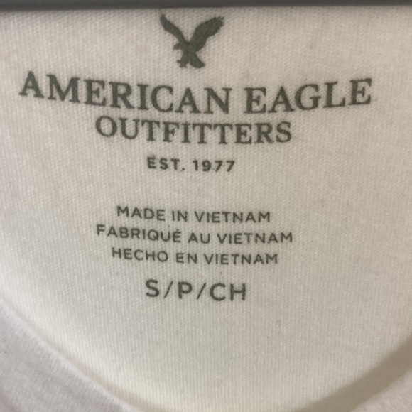 American Eagle Outfitters White Fringe T-shirt of the planets Small - Picture 2 of 3